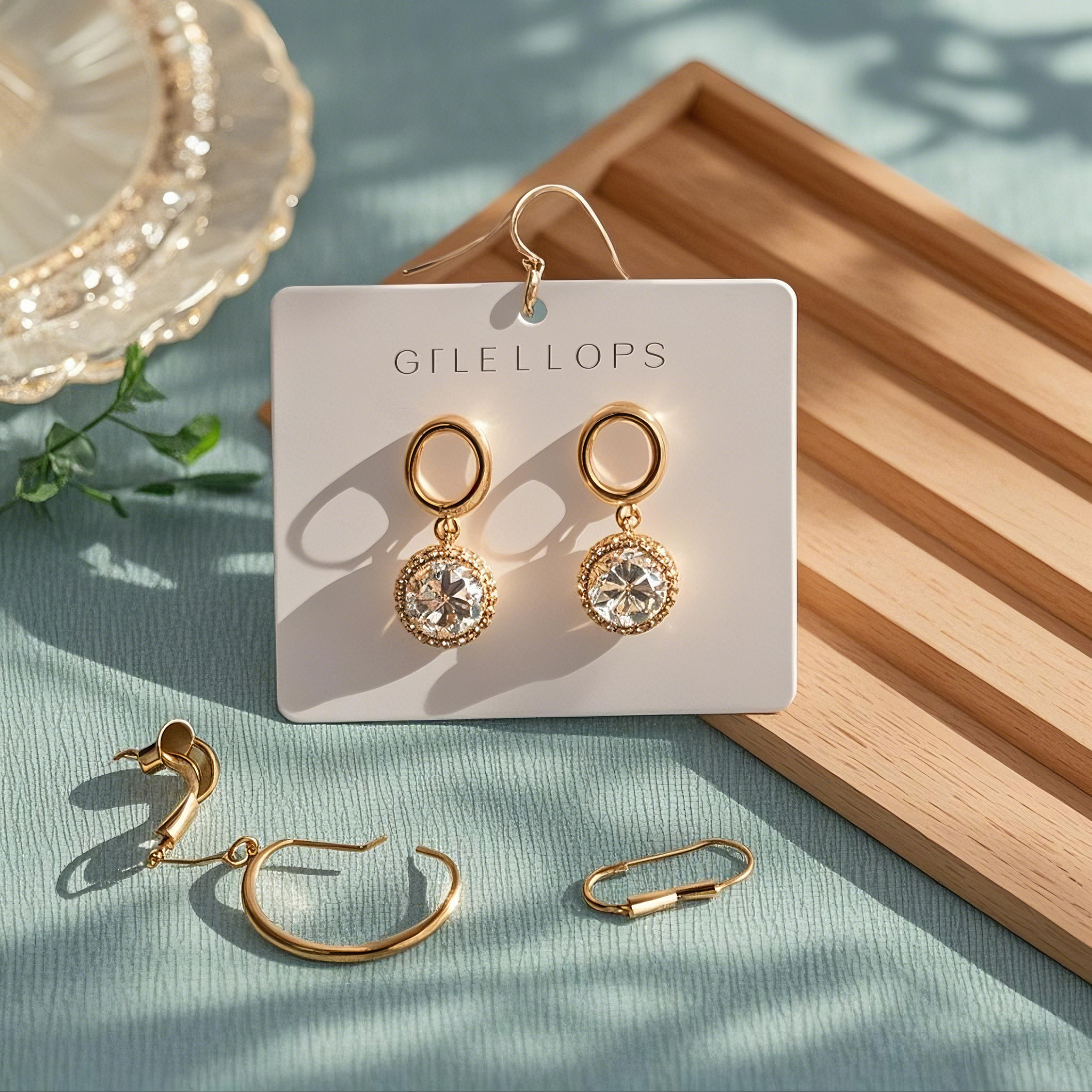 Earrings price tag display board